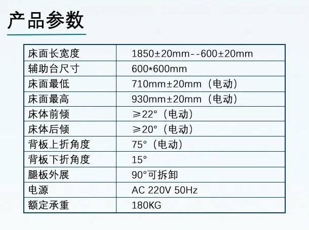 多功能婦科電動手術(shù)臺（側(cè)展型）(圖7)